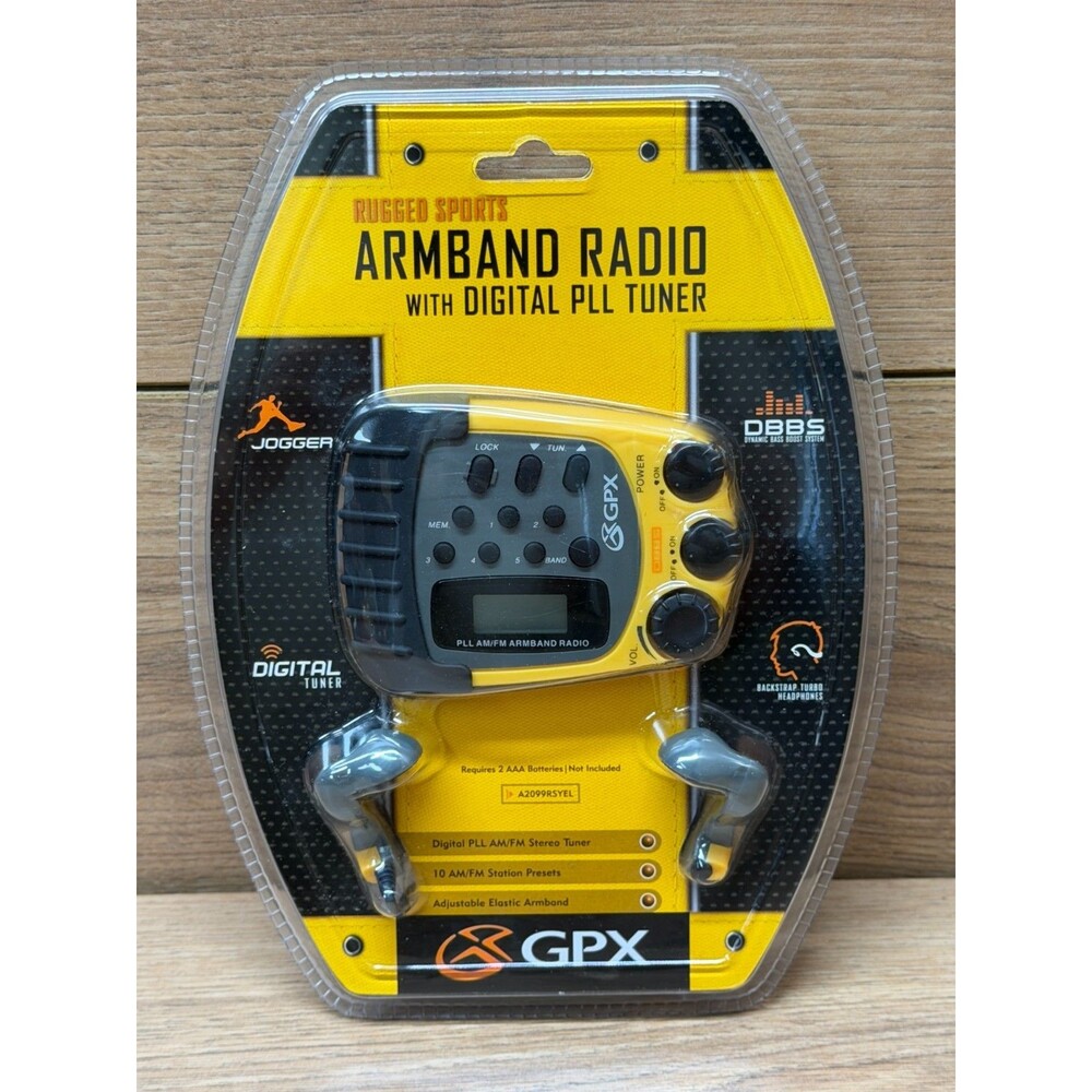 GPX A2099RSYEL Yellow Portable AM/FM Radio Factory Sealed Vintage 90's